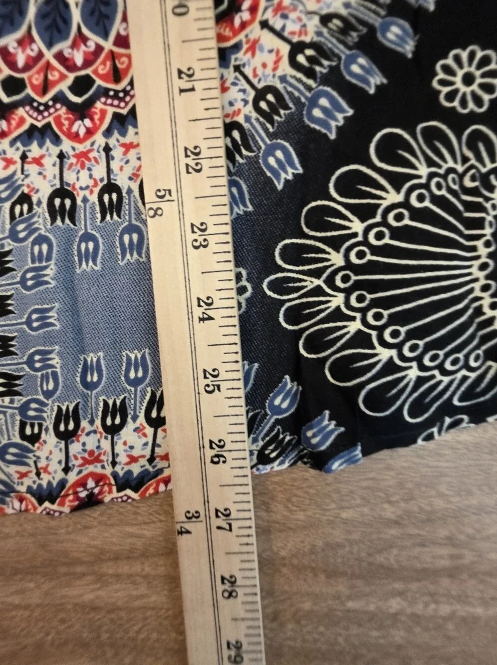 Boho Mandala Print 1X To 2X Kimono Sleeve Blouse Top Bohemian - Picture 8 of 15